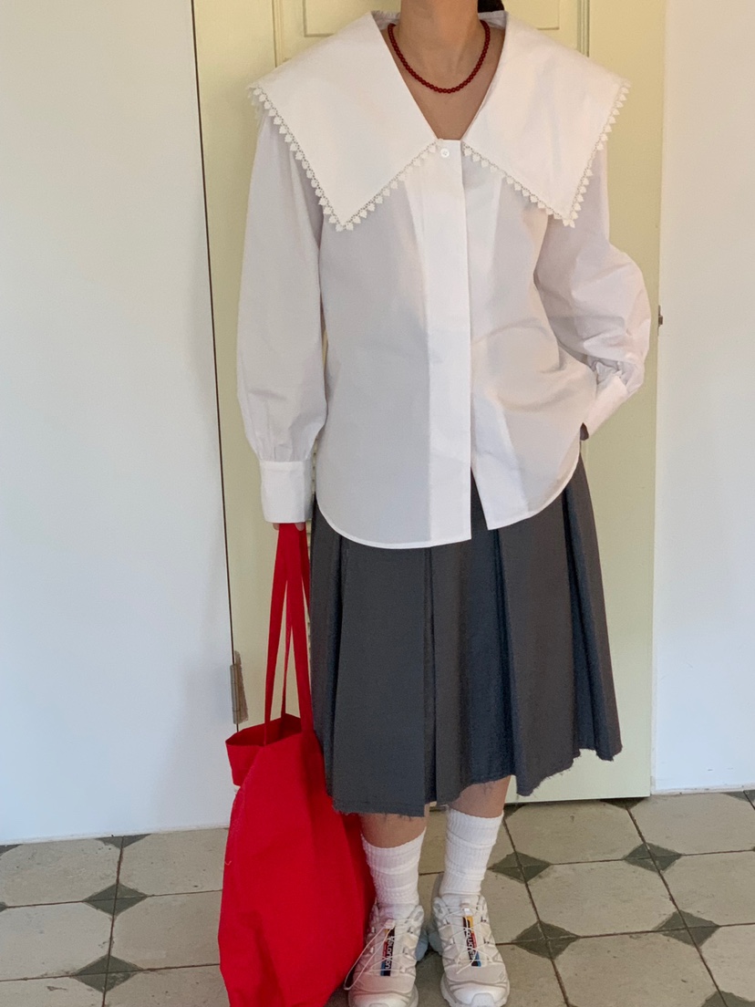 RIVER RAIN韓國直郵東大門代購女裝新款真品襯衫蕾絲衫可愛的RIVER RAIN襯衫/蕾絲衫