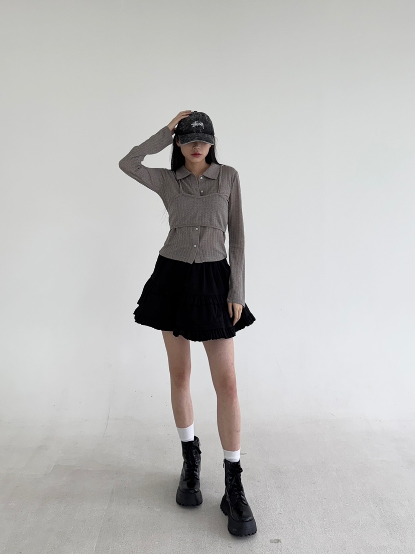 NOV7直郵韓國代購女裝新品推薦休閑真品職業人氣25春夏套裝the ebony eyes/NOV7套裝