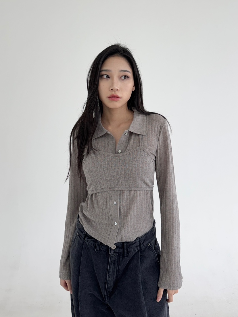 NOV7直郵韓國代購女裝新品推薦休閑真品職業人氣25春夏套裝the ebony eyes/NOV7套裝
