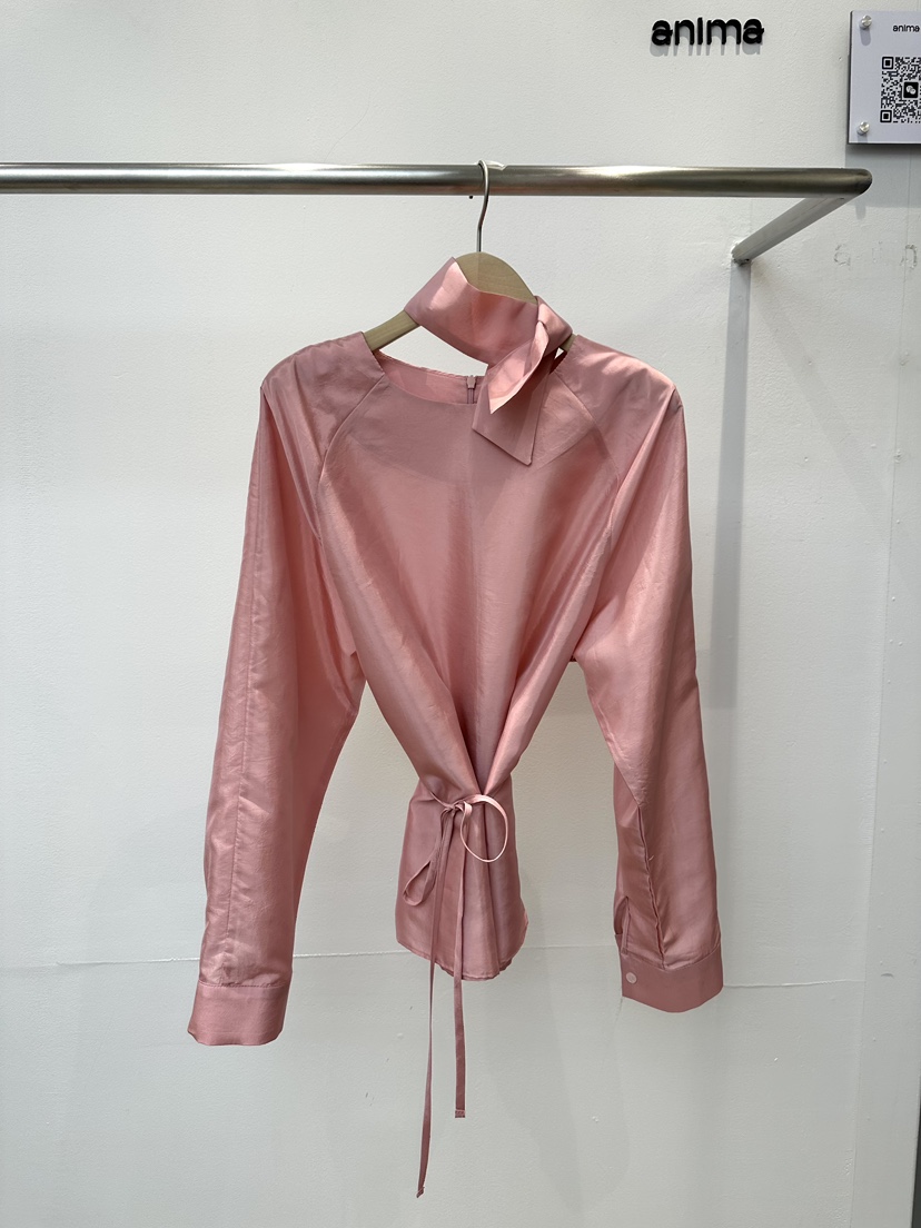 ANIMA韓國直郵東大門實拍女裝新款職業25春夏真品襯衫蕾絲衫RIETTE襯衫/蕾絲衫