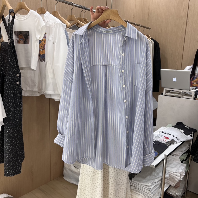 VILLABUTTON直郵韓國代購女裝新品25春夏人氣休閑襯衫蕾絲衫VILLABUTTON襯衫/蕾絲衫圖色2
