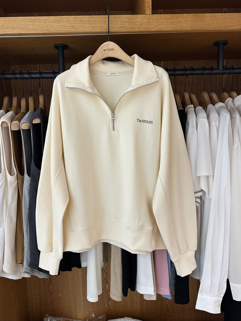HI YANN直郵韓國代購女裝新品休閑熱賣真品25春夏衛衣拉鏈HI YANN衛衣圖色2