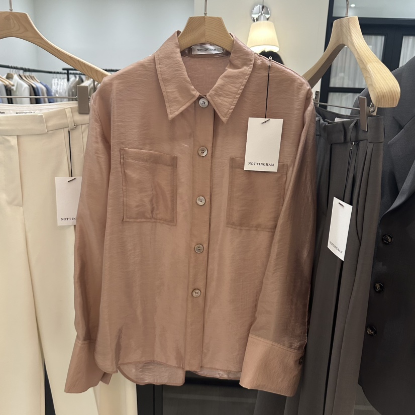 NOTTINGHAM直郵韓國代購女裝新品真品人氣休閑職業襯衫蕾絲衫NOTTINGHAM襯衫/蕾絲衫圖色4