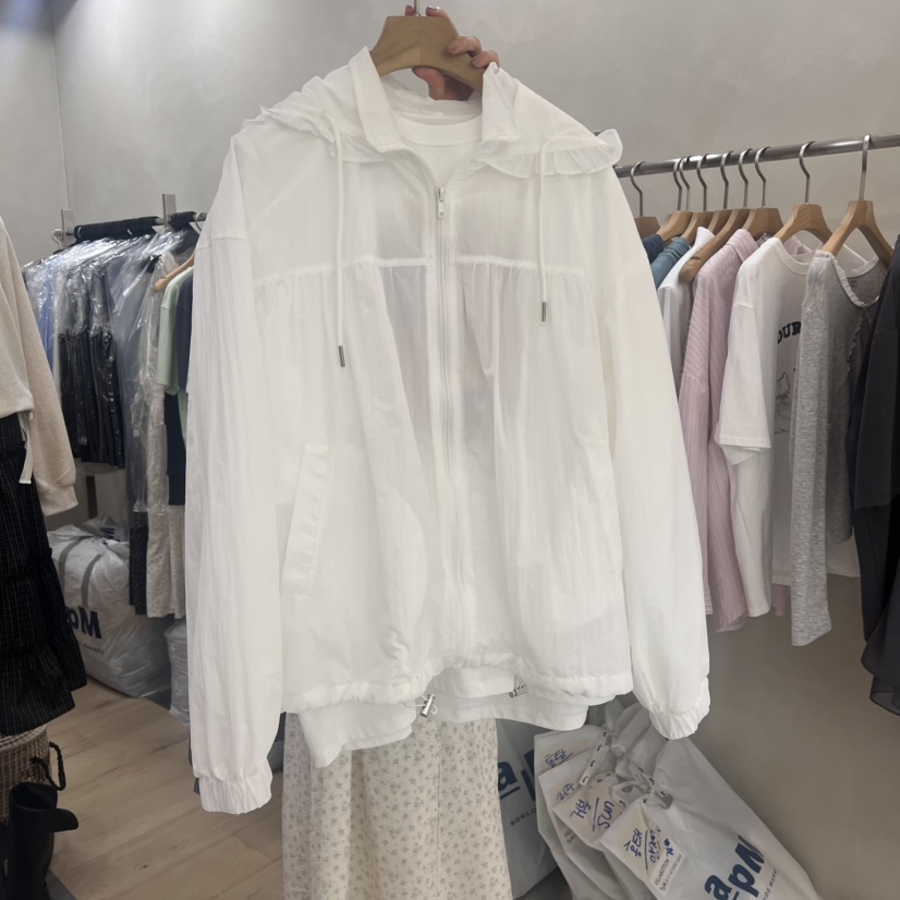 VILLABUTTON直郵韓國代購女裝新款職業時尚人氣休閑夾克兜帽VILLABUTTON夾克圖色1