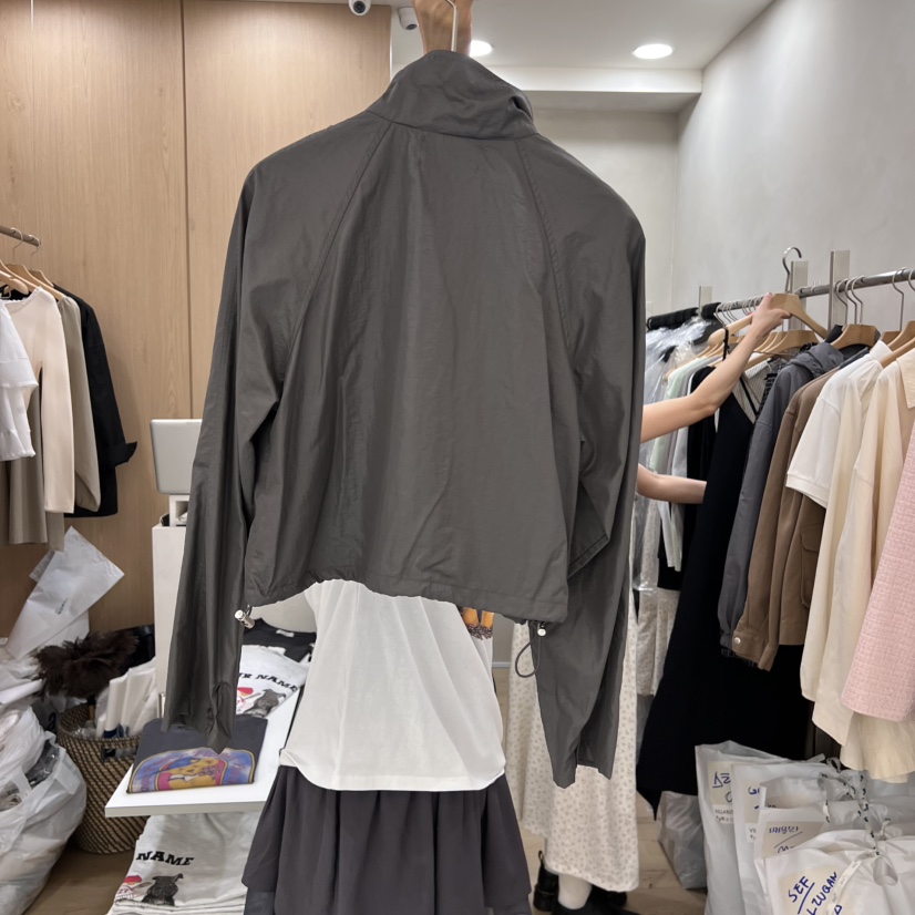 VILLABUTTON直郵韓國代購女裝新款休閑職業時尚真品夾克褶皺VILLABUTTON夾克