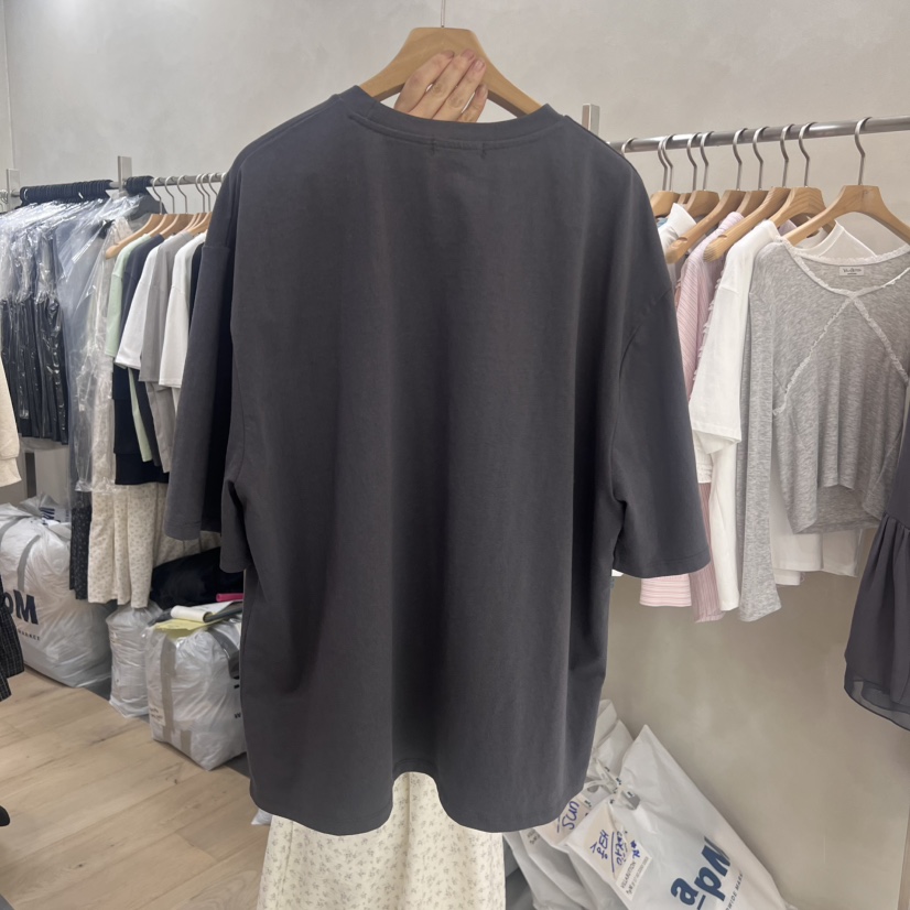 VILLABUTTON直郵韓國代購女裝新款熱賣時尚真品25春夏T恤復古VILLABUTTONT恤
