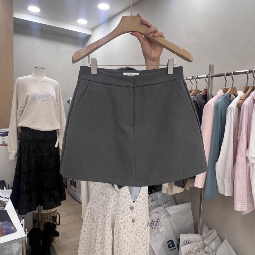 VILLABUTTON韓國直郵東大門實拍女裝新品推薦25春夏休閑裙褲VILLABUTTON裙褲圖色2