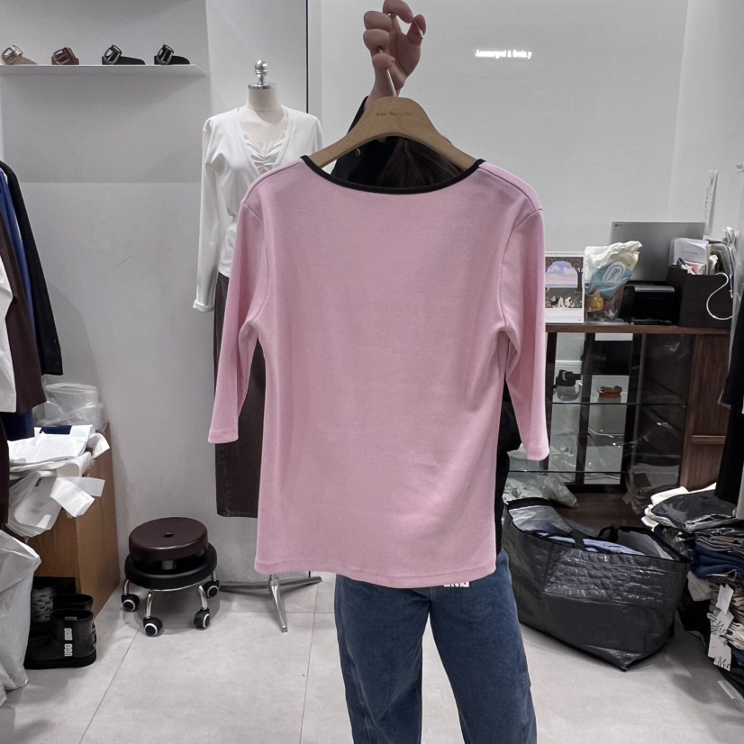 ANN MARGRET韓國直郵東大門實拍女裝新款25春夏長袖T恤GRETA.Y長袖T恤圖色3