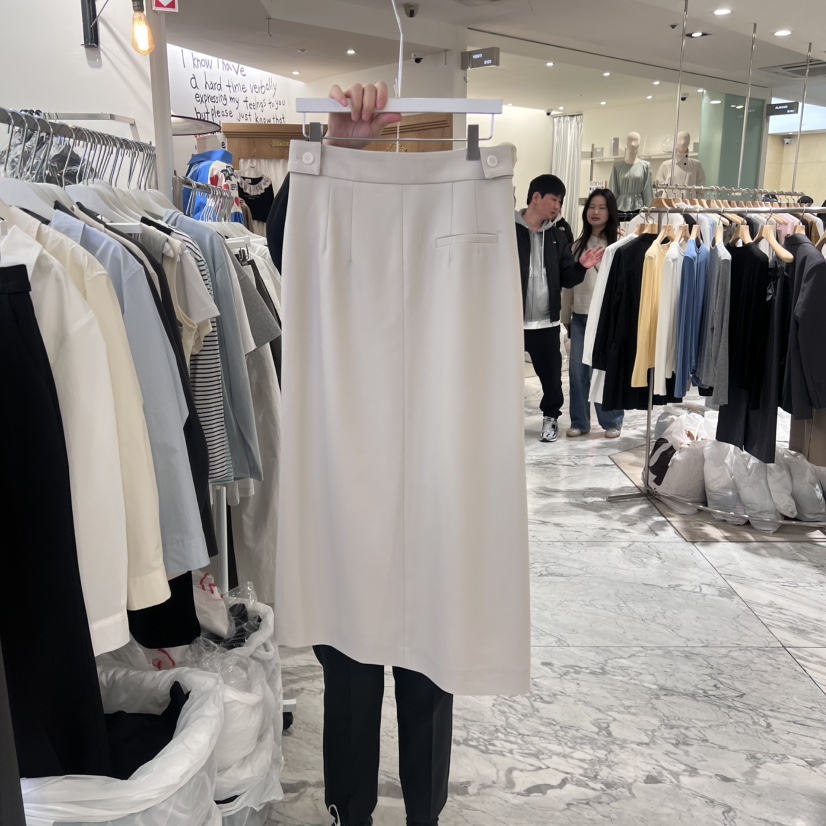 URBANE cloth直郵韓國代購女裝新品時尚休閑25春夏半身裙中短裙URBANE cloth半身裙/中短裙