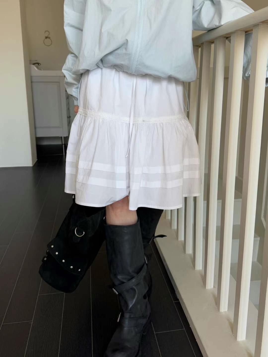 FAVOURED韓國直郵東大門代購女裝新品職業半身裙中短裙褶皺FAVOURED半身裙/中短裙