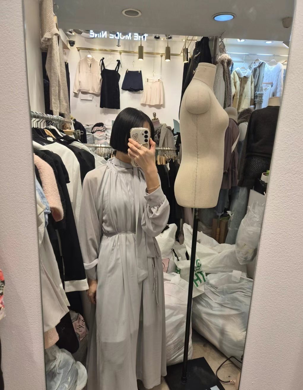 ETEMOY韓國直郵女裝新品時尚真品25春夏休閑職業人氣連衣裙LEHEIM連衣裙