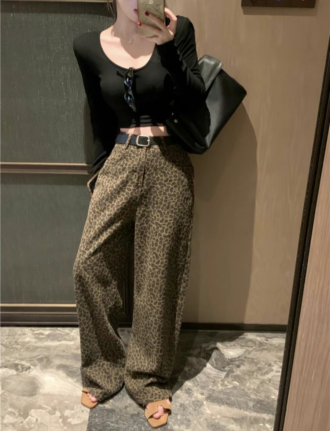 ETEMOY韓國直郵東大門實拍女裝新款時尚推薦25春夏人氣休閑褲LEHEIM休閑褲