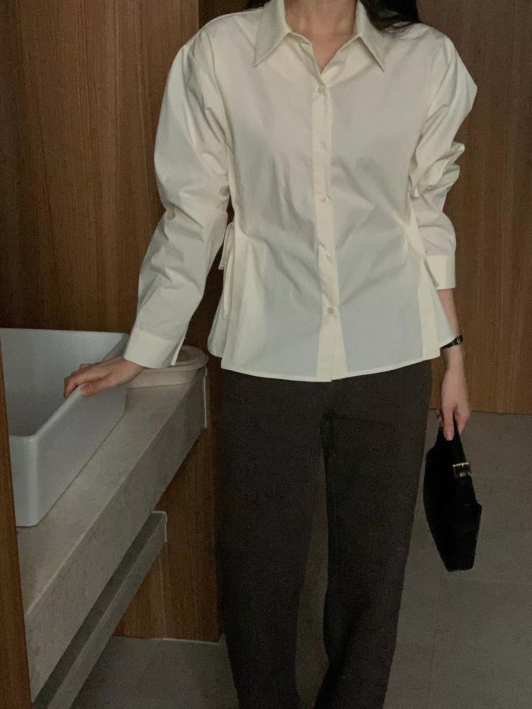A.ME韓國直郵東大門實拍女裝新品真品推薦25春夏襯衫蕾絲衫A.ME襯衫/蕾絲衫