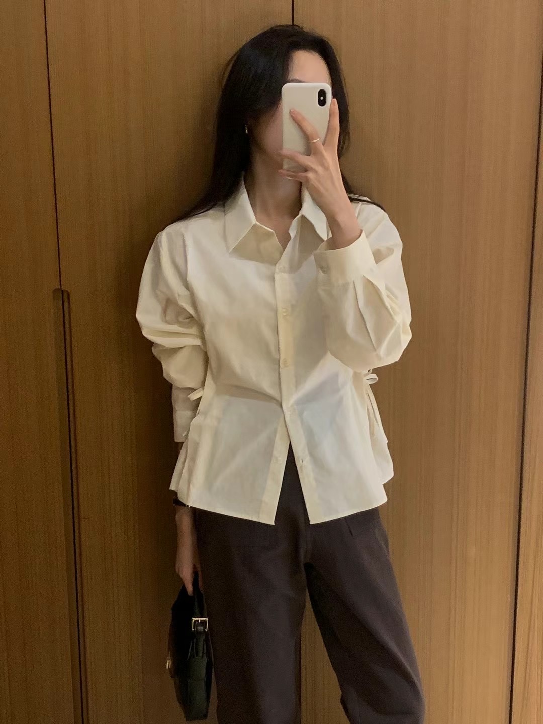 A.ME韓國直郵東大門實拍女裝新品真品推薦25春夏襯衫蕾絲衫A.ME襯衫/蕾絲衫圖色2