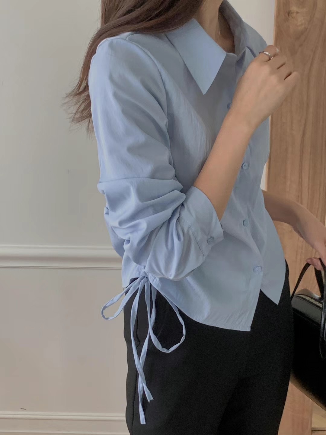 A.ME韓國直郵東大門代購女裝新款職業25春夏熱賣襯衫蕾絲衫A.ME襯衫/蕾絲衫