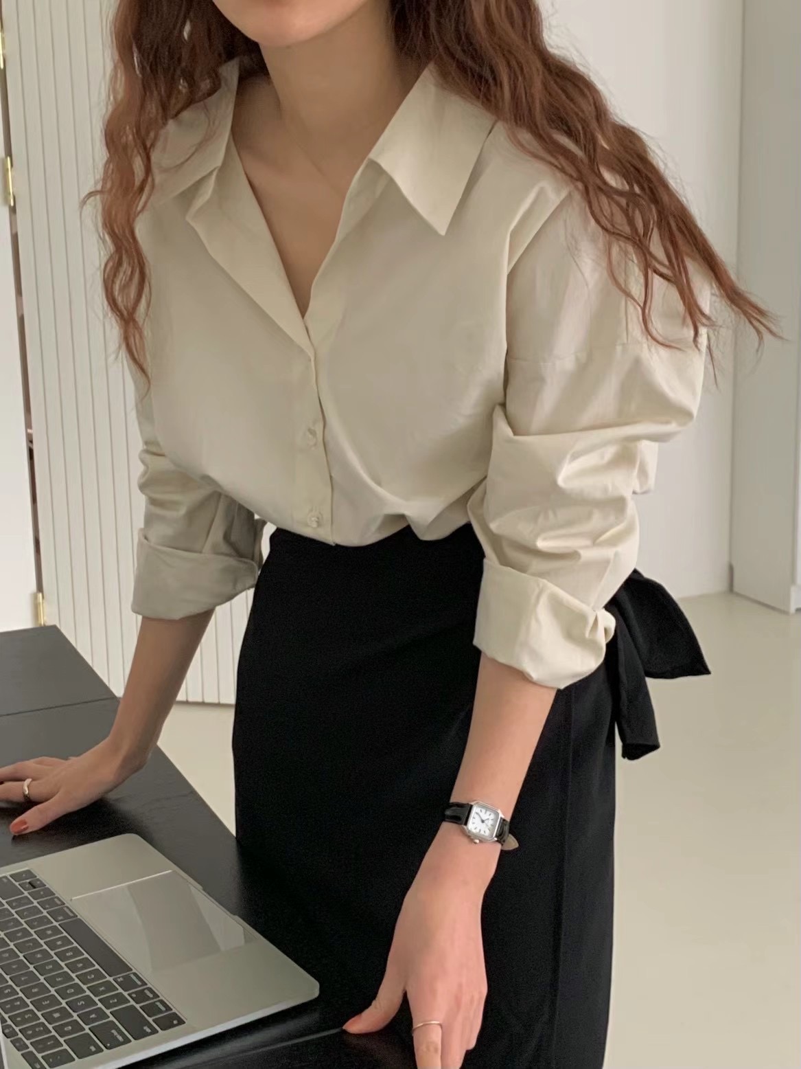 A.ME韓國直郵東大門代購女裝新品25春夏人氣時尚襯衫蕾絲衫A.ME襯衫/蕾絲衫