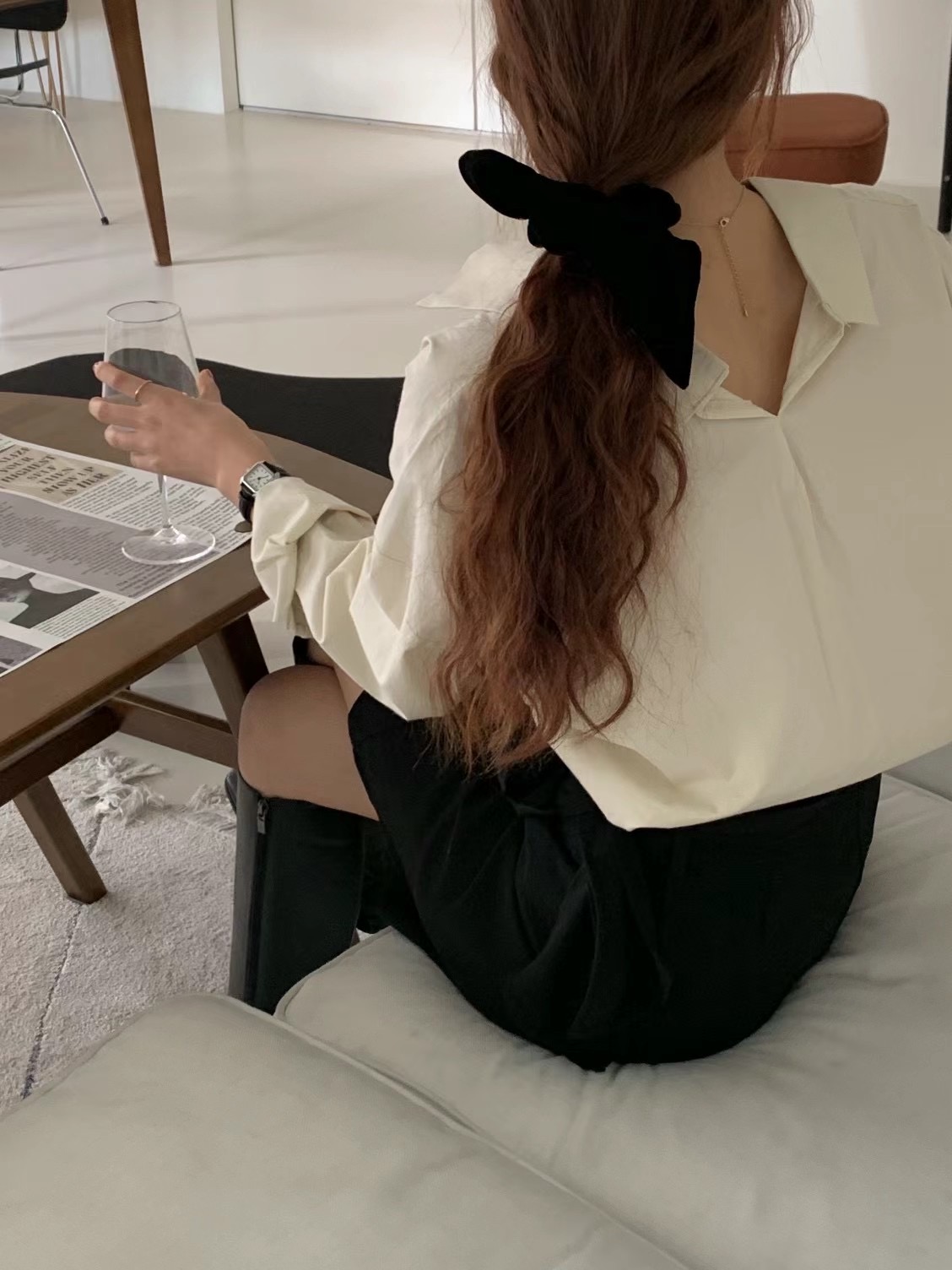 A.ME韓國直郵東大門代購女裝新品25春夏人氣時尚襯衫蕾絲衫A.ME襯衫/蕾絲衫