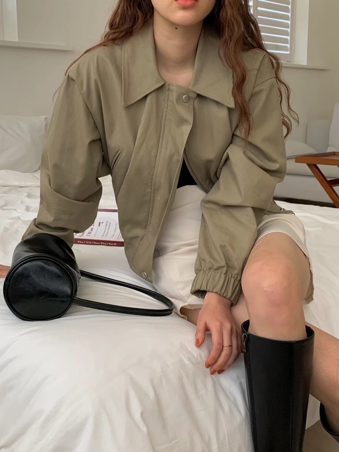 A.ME韓國直郵東大門代購女裝新品職業人氣熱賣25春夏真品夾克A.ME夾克圖色2