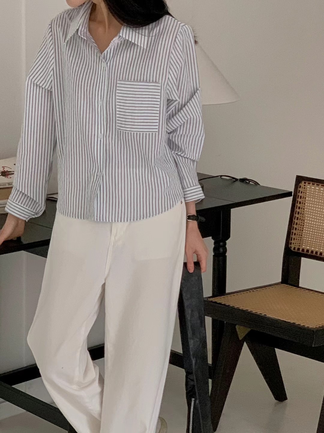 A.ME韓國直郵東大門代購女裝新品推薦熱賣時尚職業襯衫蕾絲衫A.ME襯衫/蕾絲衫