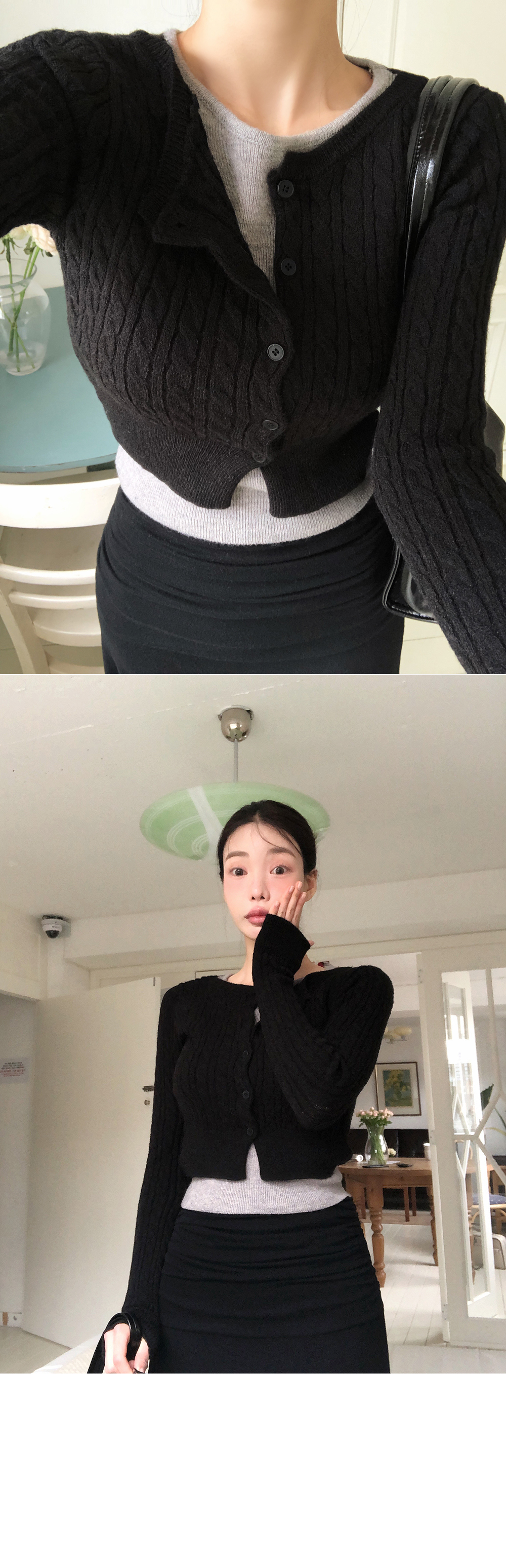 韓國直郵東大門代購女裝新品熱賣人氣休閑25春夏針織衫雙層開衫針織衫