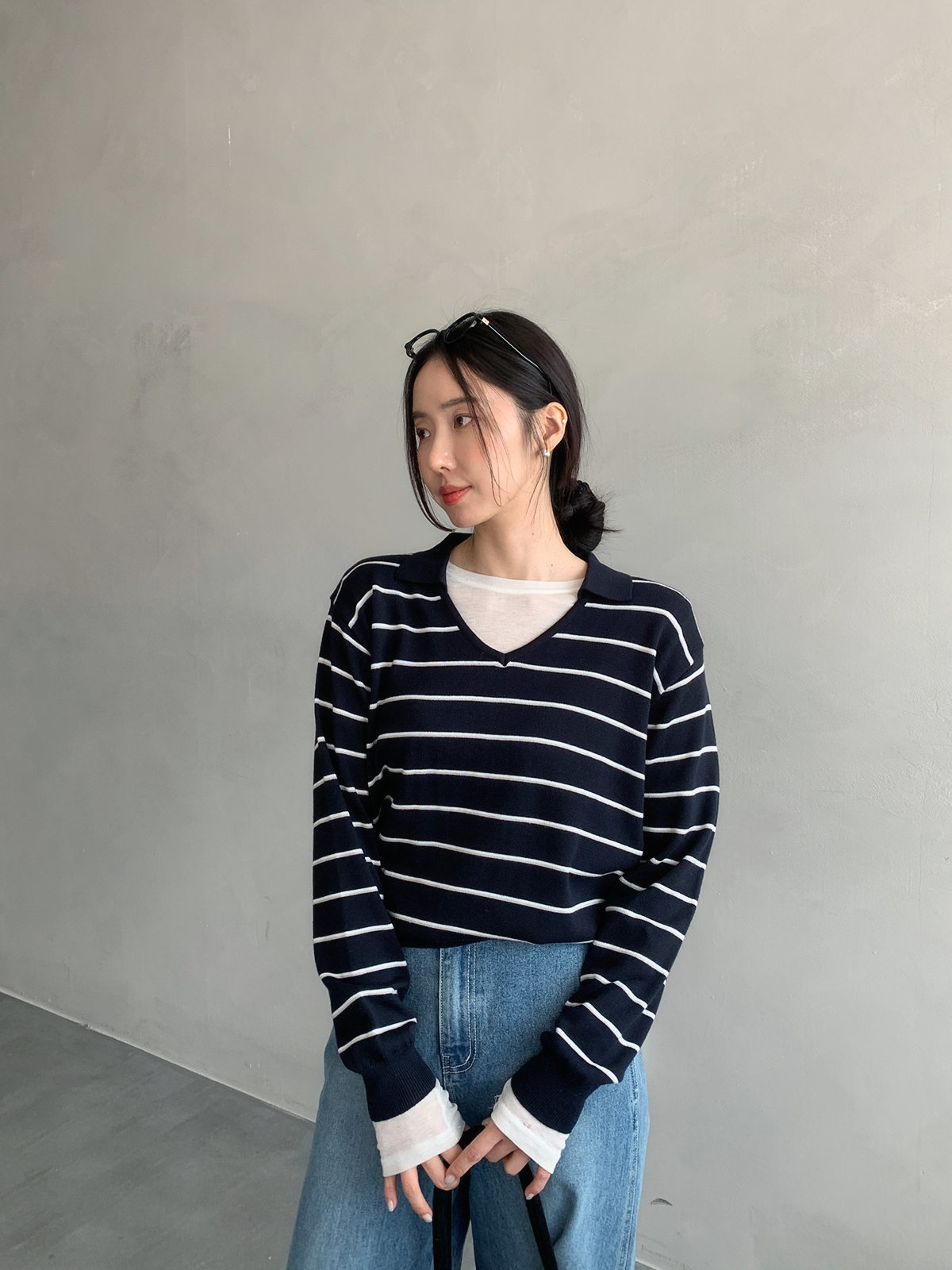 韓國直郵東大門代購女裝新品人氣推薦真品25春夏時尚針織衫針織衫