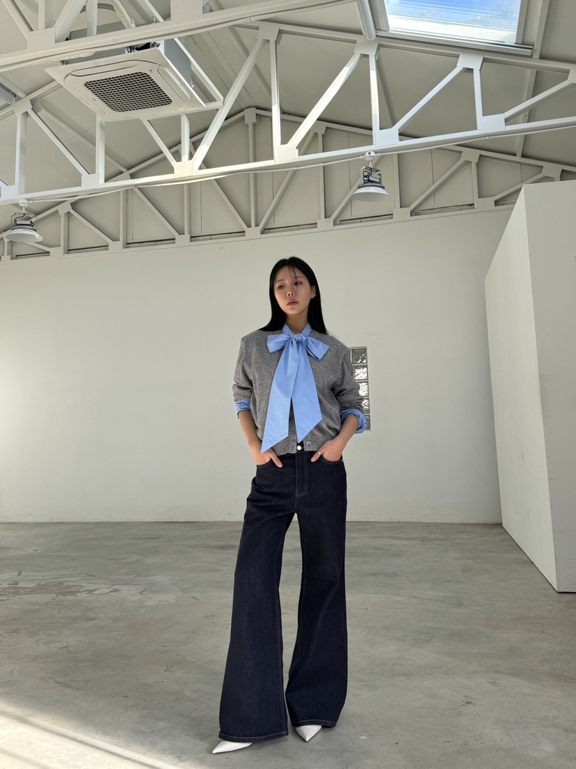 LIMLIMLIM直郵韓國代購女裝新款職業休閑真品推薦25春夏牛仔褲LIM LIM LIM牛仔褲
