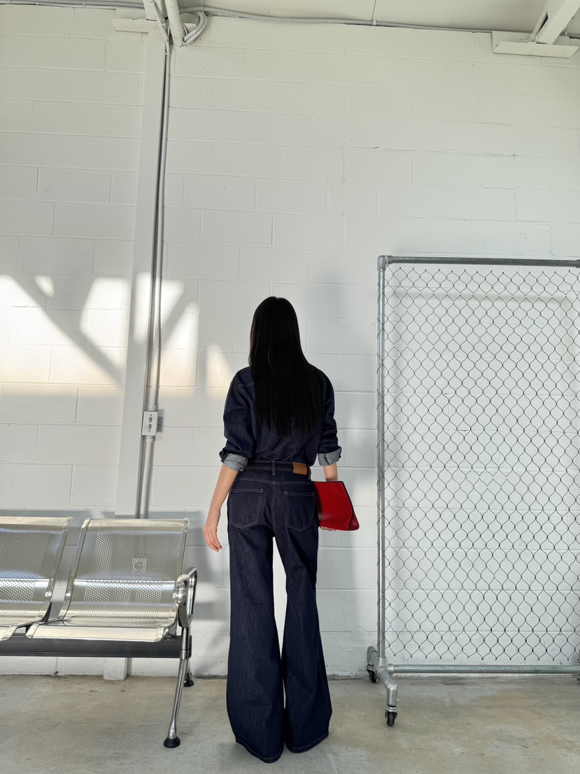 LIMLIMLIM直郵韓國代購女裝新款職業休閑真品推薦25春夏牛仔褲LIM LIM LIM牛仔褲