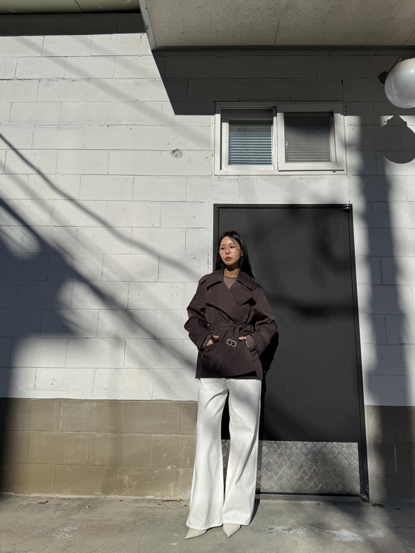 LIMLIMLIM韓國直郵女裝新品休閑推薦25春夏真品人氣夾克含腰帶LIM LIM LIM夾克