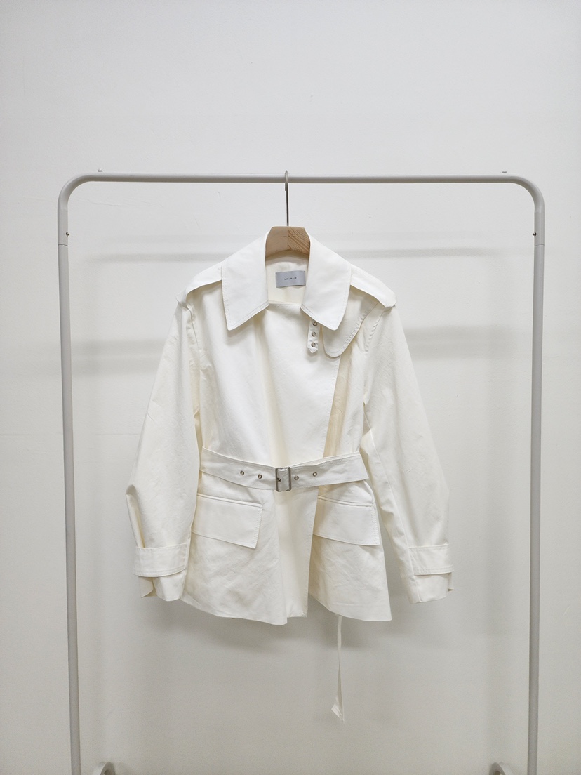 LIMLIMLIM韓國直郵女裝新品休閑推薦25春夏真品人氣夾克含腰帶LIM LIM LIM夾克圖色2