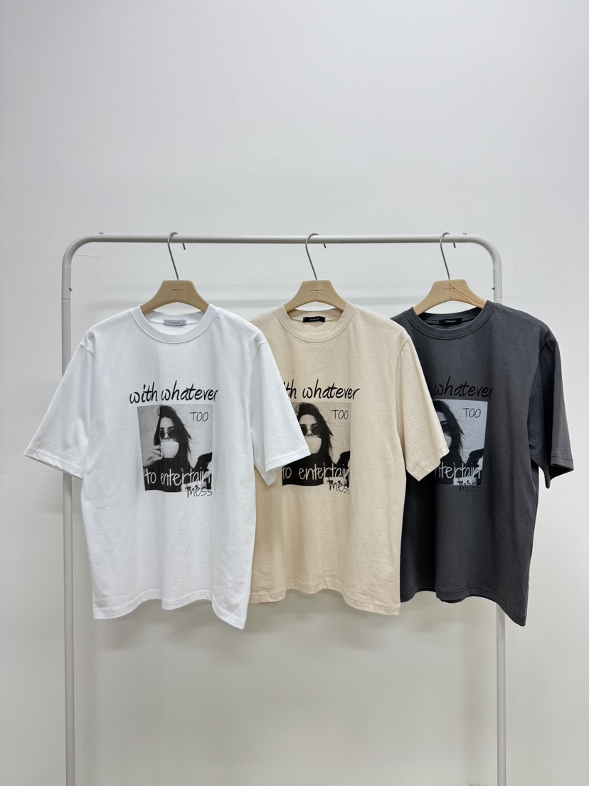 LIMLIMLIM韓國直郵女裝新品熱賣休閑人氣職業時尚推薦25春夏T恤LIM LIM LIMT恤圖色3左三色