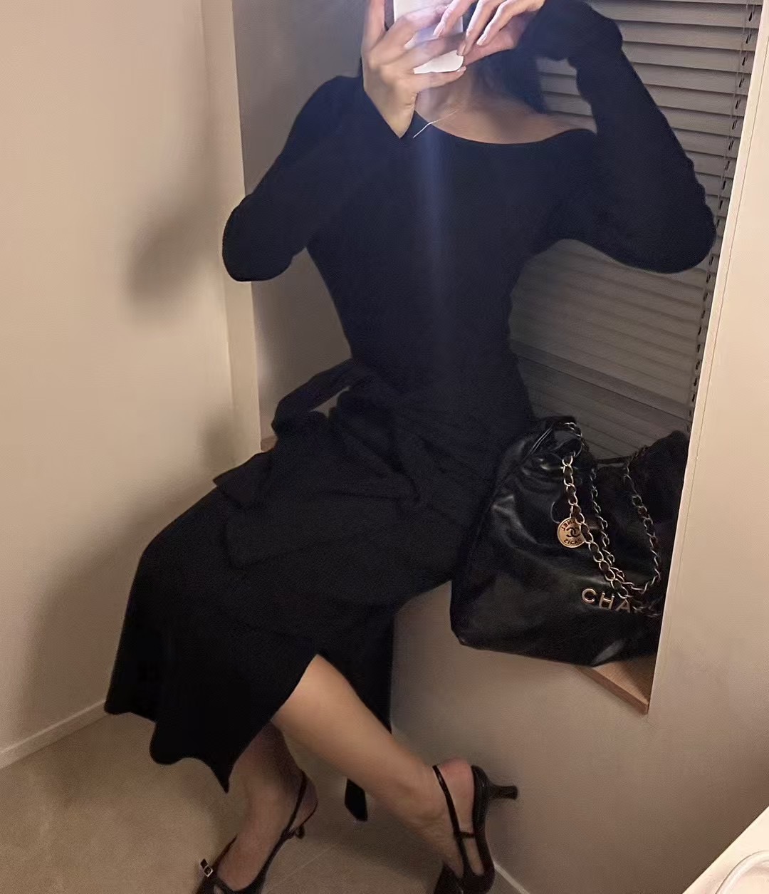 BLACK LINE韓國直郵東大門實拍女裝新款25春夏時尚職業連衣裙BLACK LINE連衣裙圖色2
