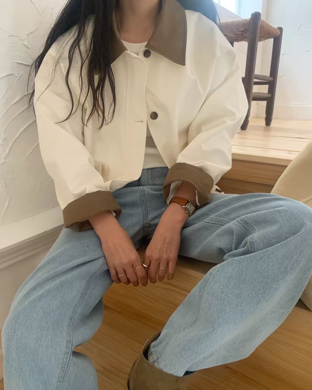 FEVER韓國直郵女裝新品休閑熱賣職業推薦時尚真品人氣25春夏夾克FEVER夾克圖色1