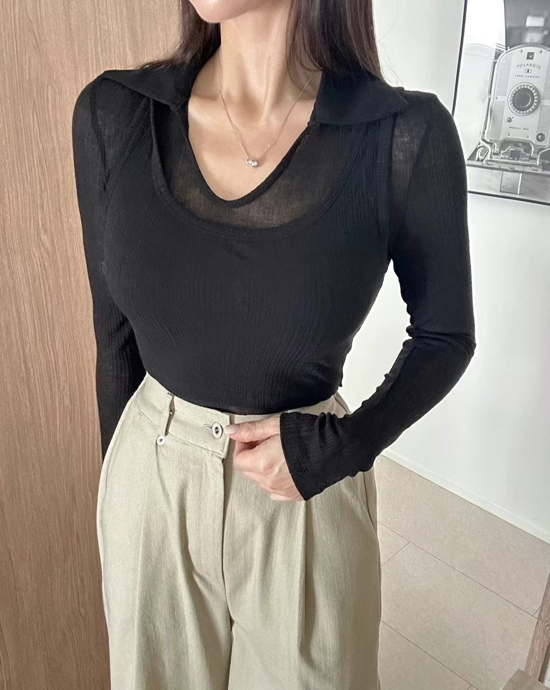 BLACK LINE韓國直郵東大門實拍女裝新款25春夏推薦休閑套裝BLACK LINE套裝圖色3