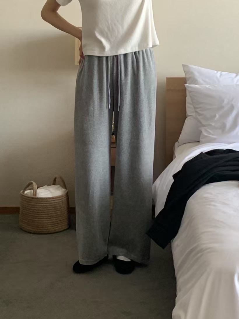 Le vral直郵韓國代購女裝新款休閑人氣推薦職業休閑褲絲絨Le vral休閑褲圖色3