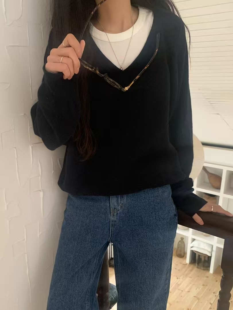 FEVER直郵韓國代購女裝新品休閑推薦職業時尚25春夏真品針織衫FEVER針織衫圖色4
