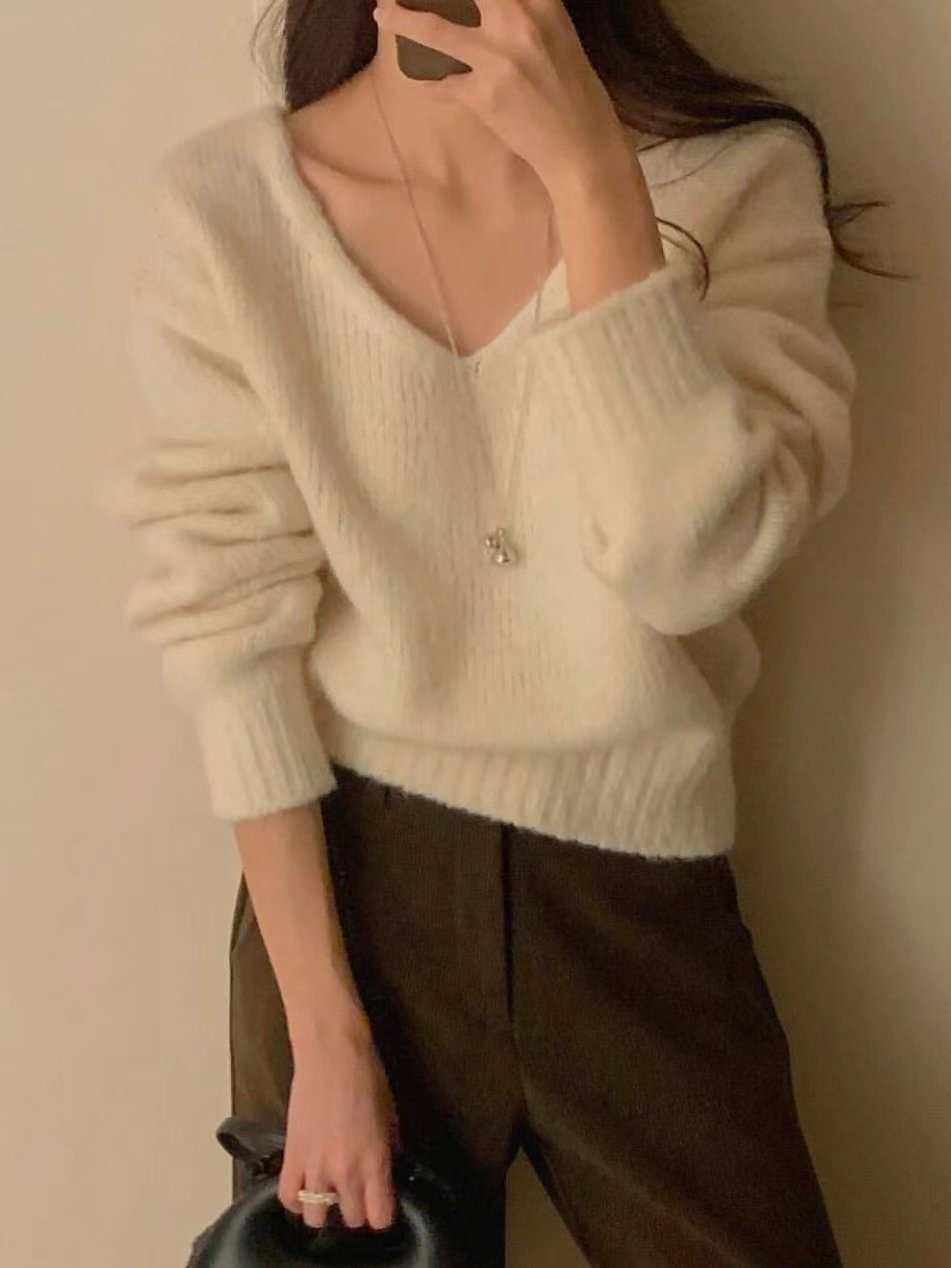 HERME韓國直郵東大門代購女裝新款25春夏推薦熱賣職業針織衫HERME針織衫