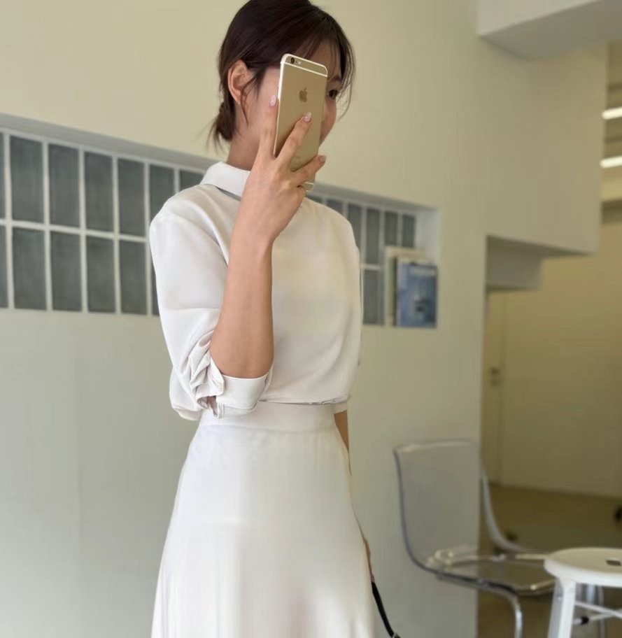 HERME韓國直郵東大門實拍女裝新品休閑職業推薦熱賣襯衫蕾絲衫HERME襯衫/蕾絲衫