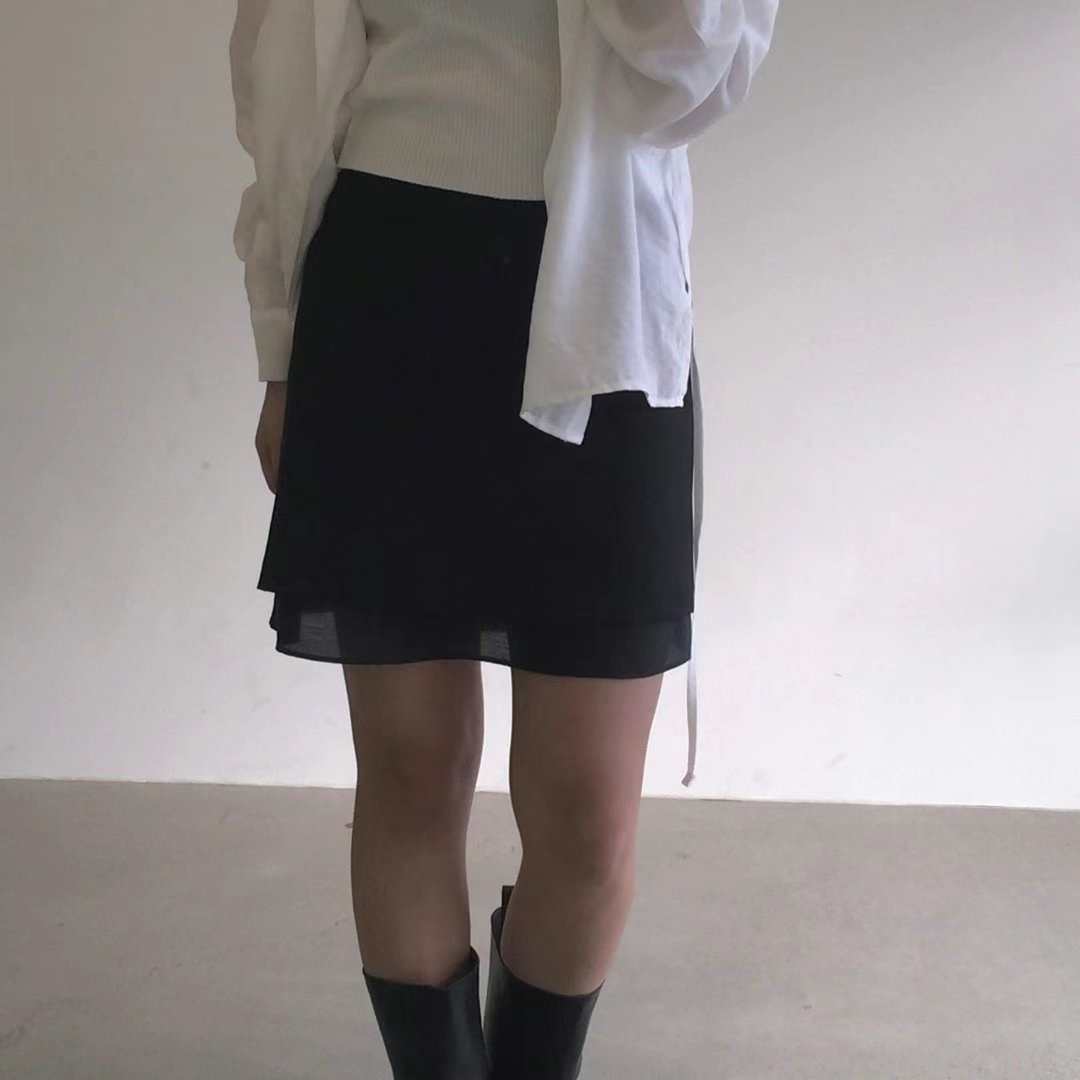 HERME韓國直郵東大門代購女裝新款25春夏休閑真品熱賣時尚短裙HERME短裙圖色2