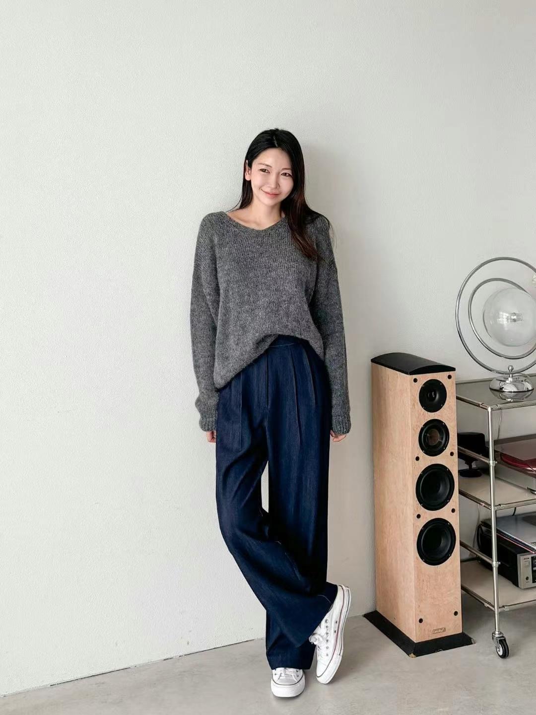 MANGO韓國直郵女裝新款25春夏推薦休閑時尚職業真品人氣牛仔褲MANGO牛仔褲