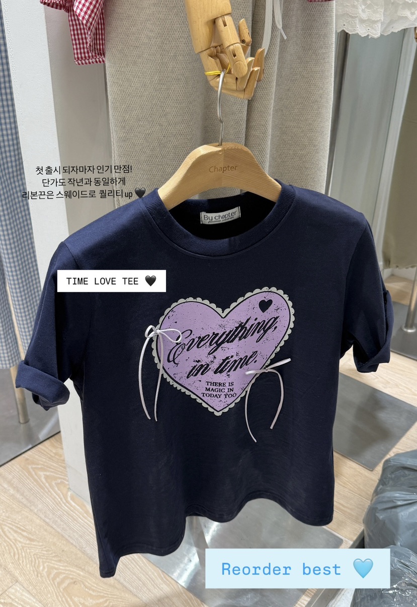 BY CHAPTER韓國直郵女裝新品職業人氣休閑真品25春夏推薦T恤ChapterT恤