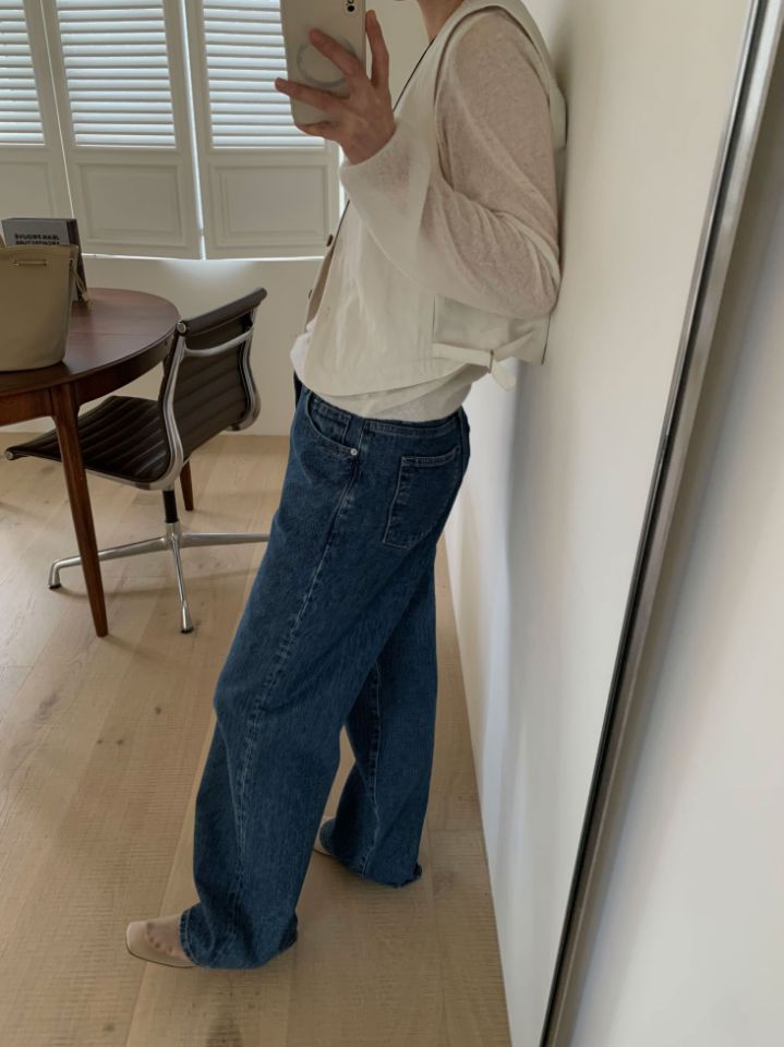 MARE直郵韓國代購女裝新款真品推薦休閑職業25春夏人氣牛仔褲MARE牛仔褲