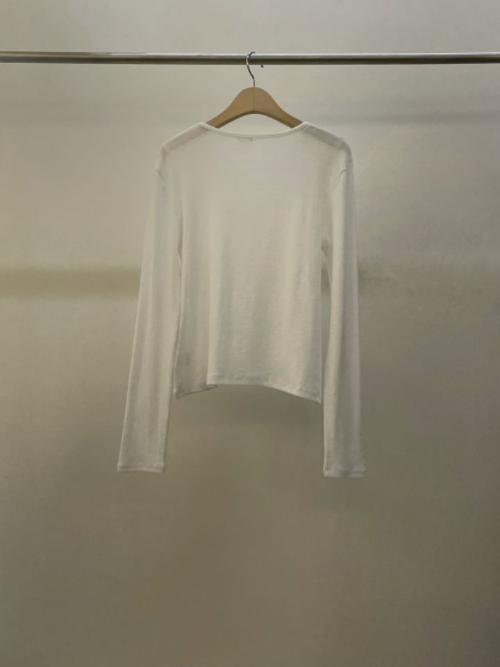 LA MUETTE/JAMIESTONE韓國直郵東大門代購女裝新品25春夏長袖T恤FLAT GARDEN/LA MUETTE/JAMIESTONE長袖T恤