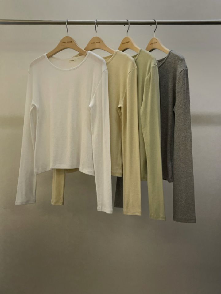 LA MUETTE/JAMIESTONE韓國直郵東大門代購女裝新品25春夏長袖T恤FLAT GARDEN/LA MUETTE/JAMIESTONE長袖T恤