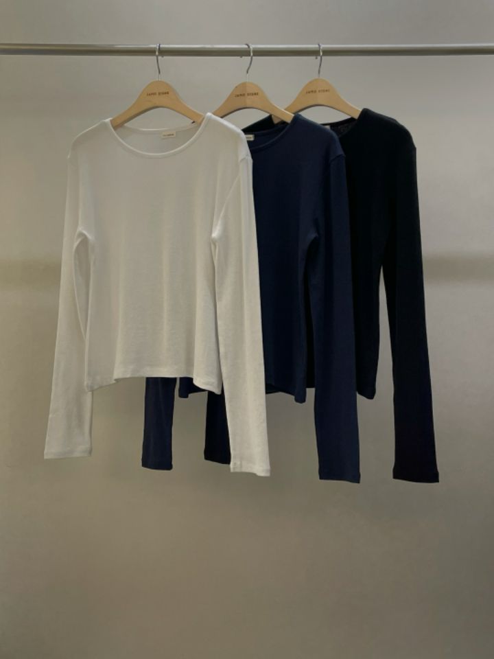 LA MUETTE/JAMIESTONE韓國直郵東大門代購女裝新品25春夏長袖T恤FLAT GARDEN/LA MUETTE/JAMIESTONE長袖T恤