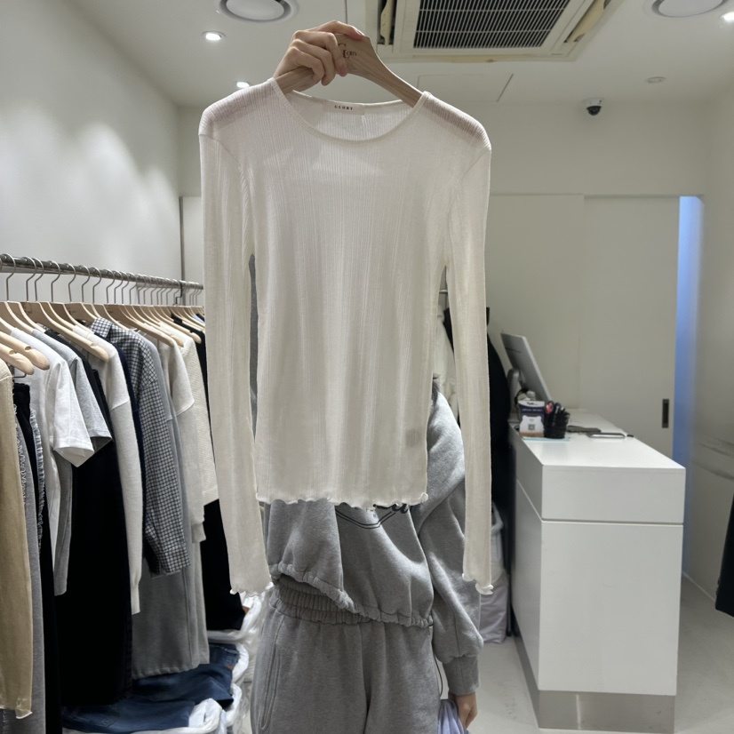 GLORY韓國直郵女裝新品時尚職業25春夏真品人氣熱賣長袖T恤GLORY長袖T恤圖色5