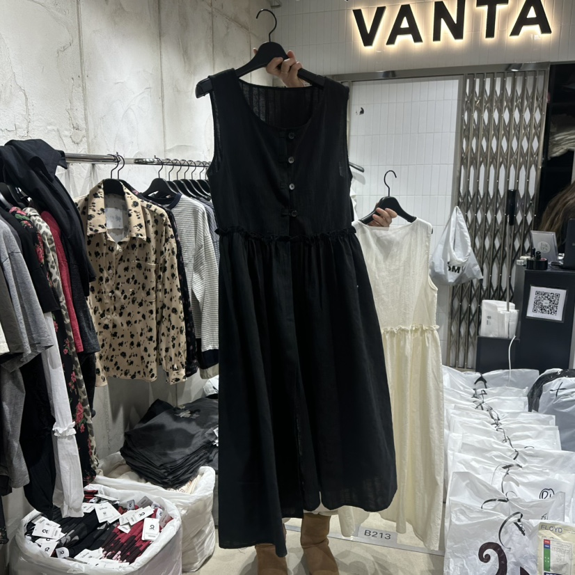 VANTA韓國直郵東大門實拍女裝新品人氣職業推薦25春夏連衣裙VANTA連衣裙圖色2