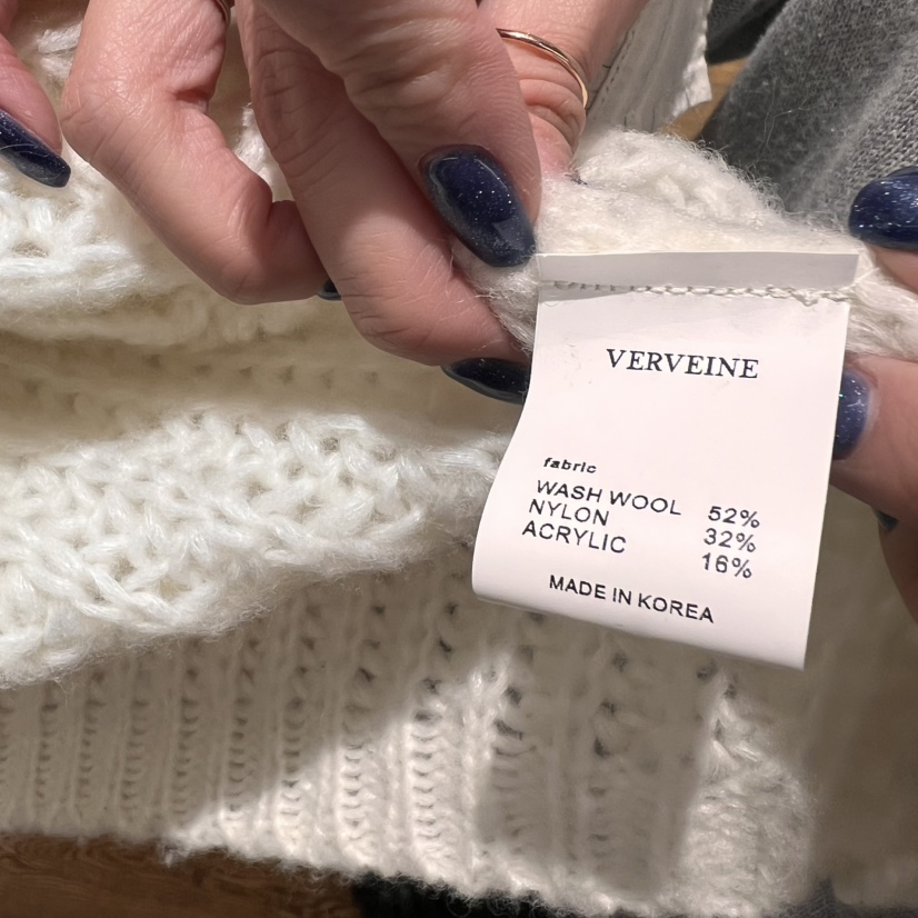 VERVEINE韓國直郵東大門實拍女裝新品人氣休閑真品毛衣開衫VERVEINE毛衣