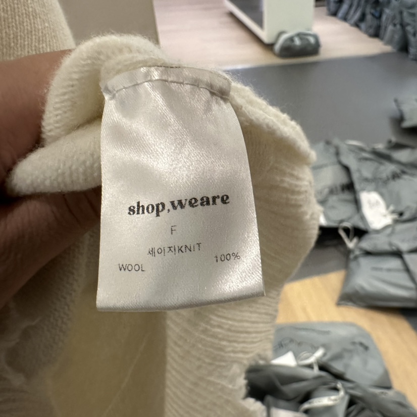 WE ARE/WELOVER直郵韓國代購女裝新款真品休閑職業25春夏毛衣SHOP_WE ARE毛衣