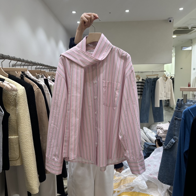 VIBELLE韓國直郵女裝新款真品人氣時尚推薦休閑熱賣襯衫蕾絲衫VIBELLE襯衫/蕾絲衫圖色2
