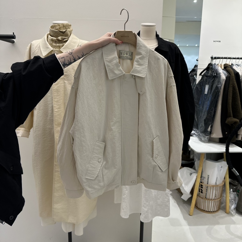 MOWER直郵韓國代購女裝新品25春夏真品職業時尚休閑人氣夾克MOWER夾克圖色1